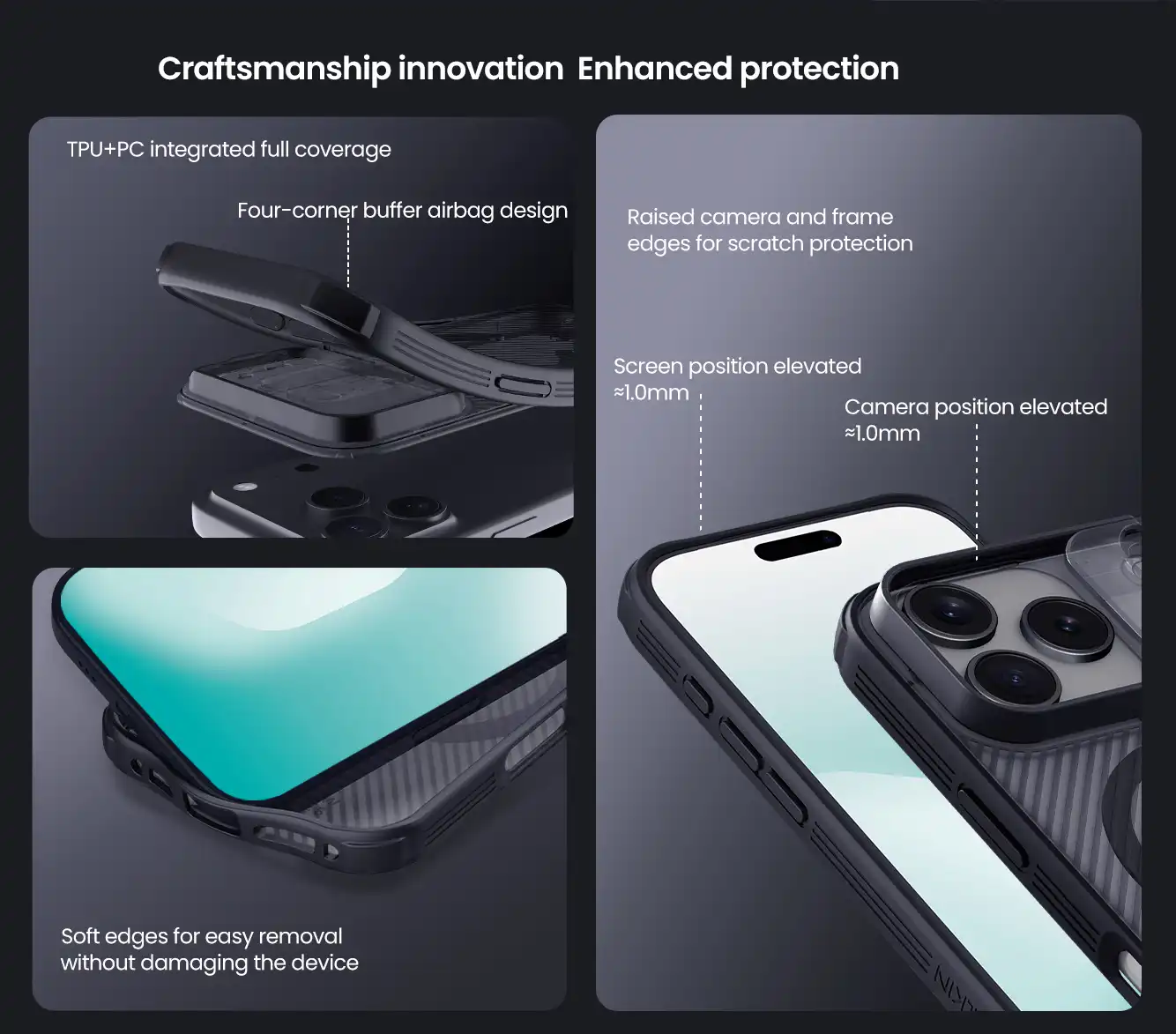 قاب نیلکین iPhone 17 Pro مدل (Camshield Pro Magnetic (Clear version