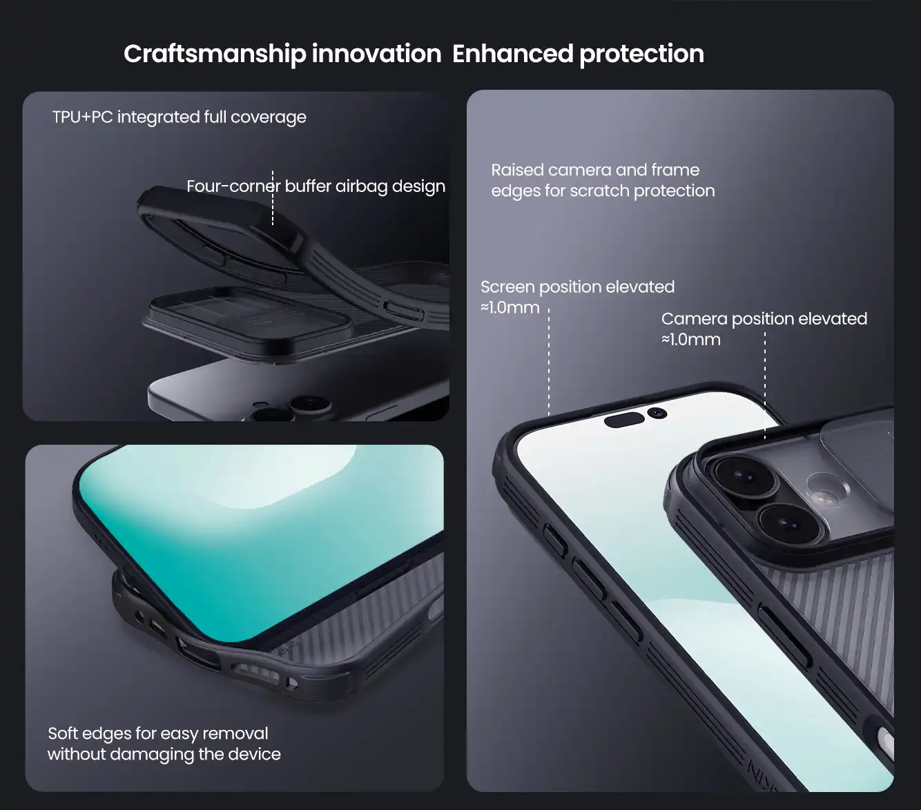 قاب نیلکین iPhone 17 مدل CamShield Pro (Clear Version)