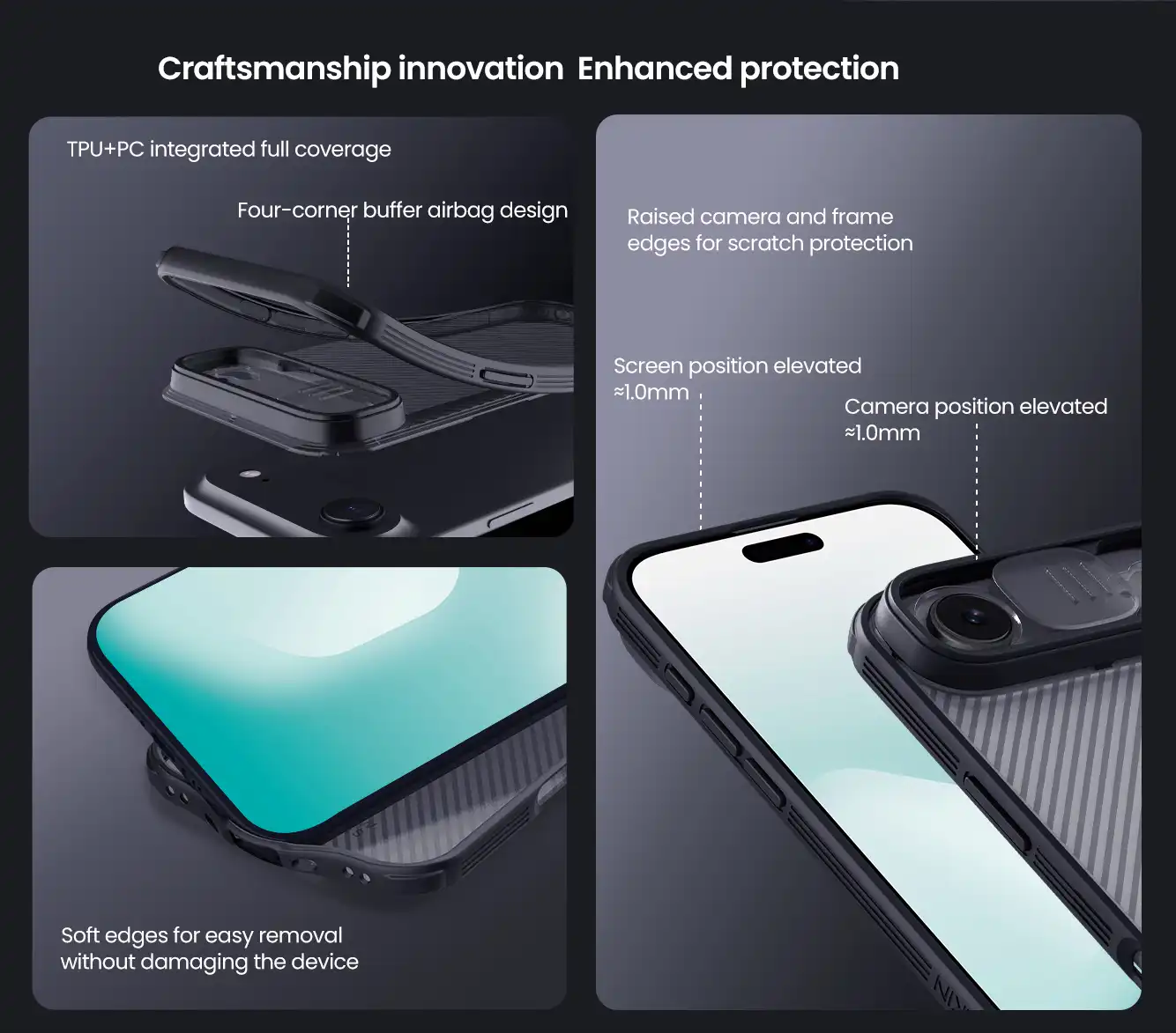 قاب نیلکین iPhone 17 Air مدل CamShield Pro Clear Version
