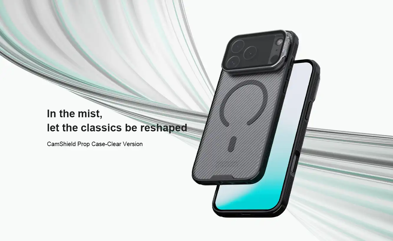 قاب نیلکین iPhone 17 Pro Max مدل Camshield Prop Clear version