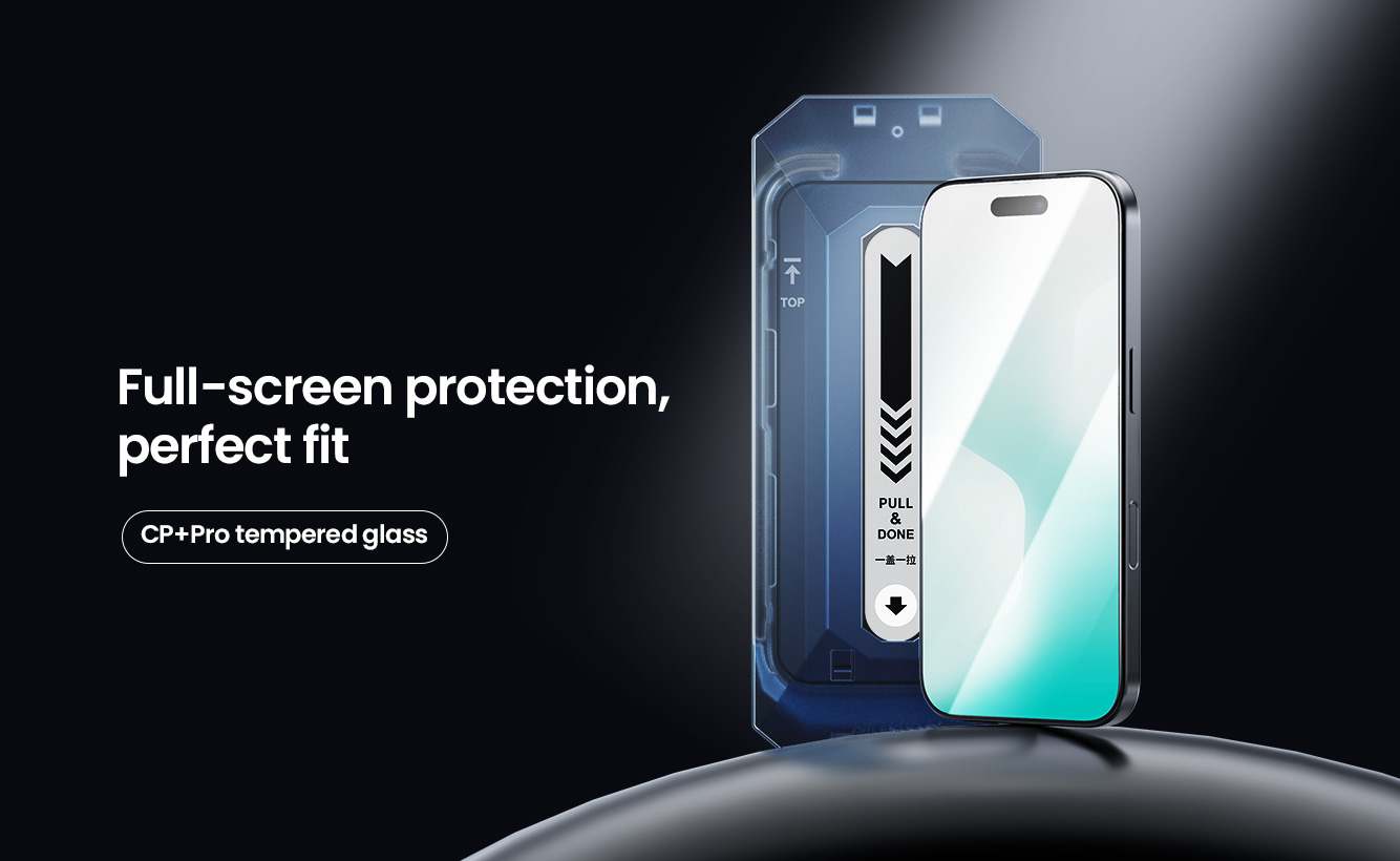 گلس نیلکین آیفون iPhone 17 Pro Max مدل CP+ Pro tempered glass
