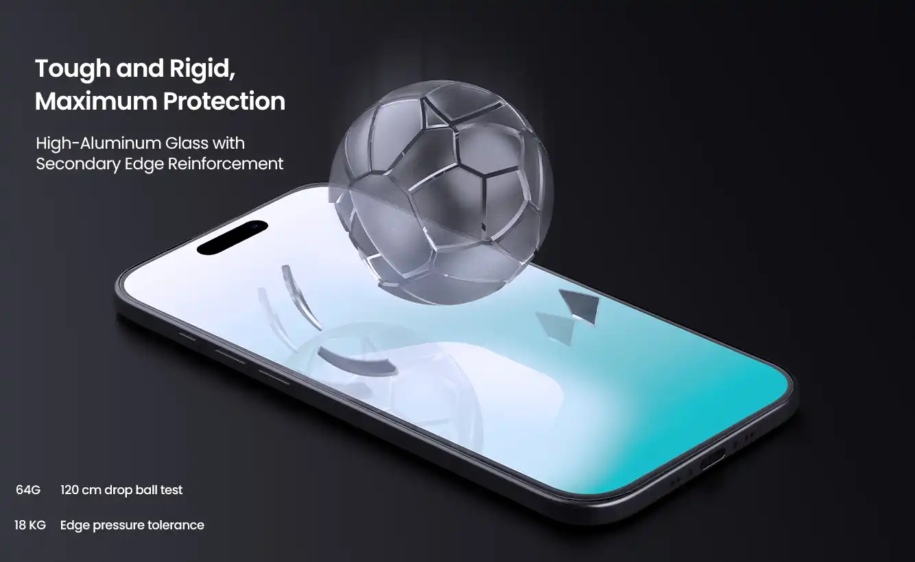 گلس نیلکین iPhone 17 Air مدل H+ Pro tempered glass