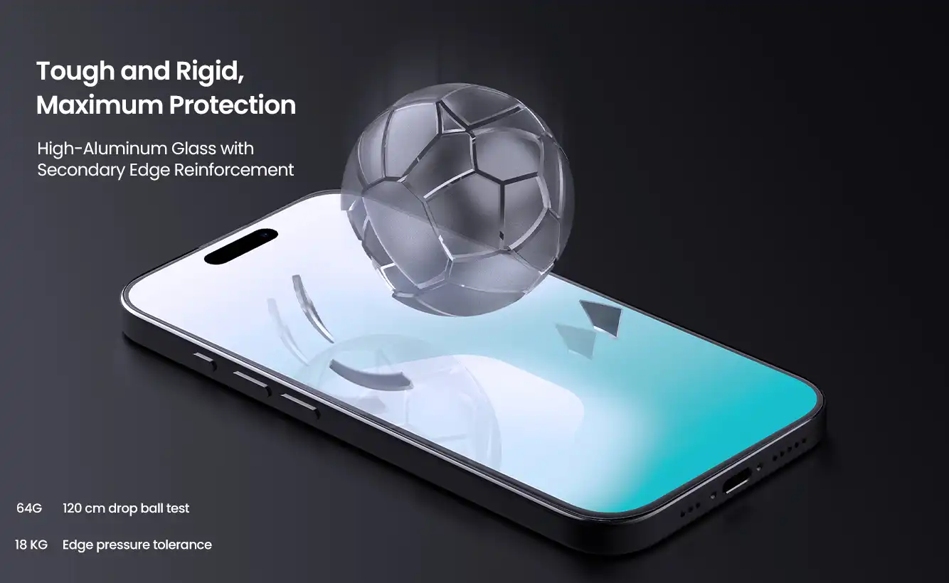 گلس نیلکین iPhone 17 مدل H+ Pro tempered glass