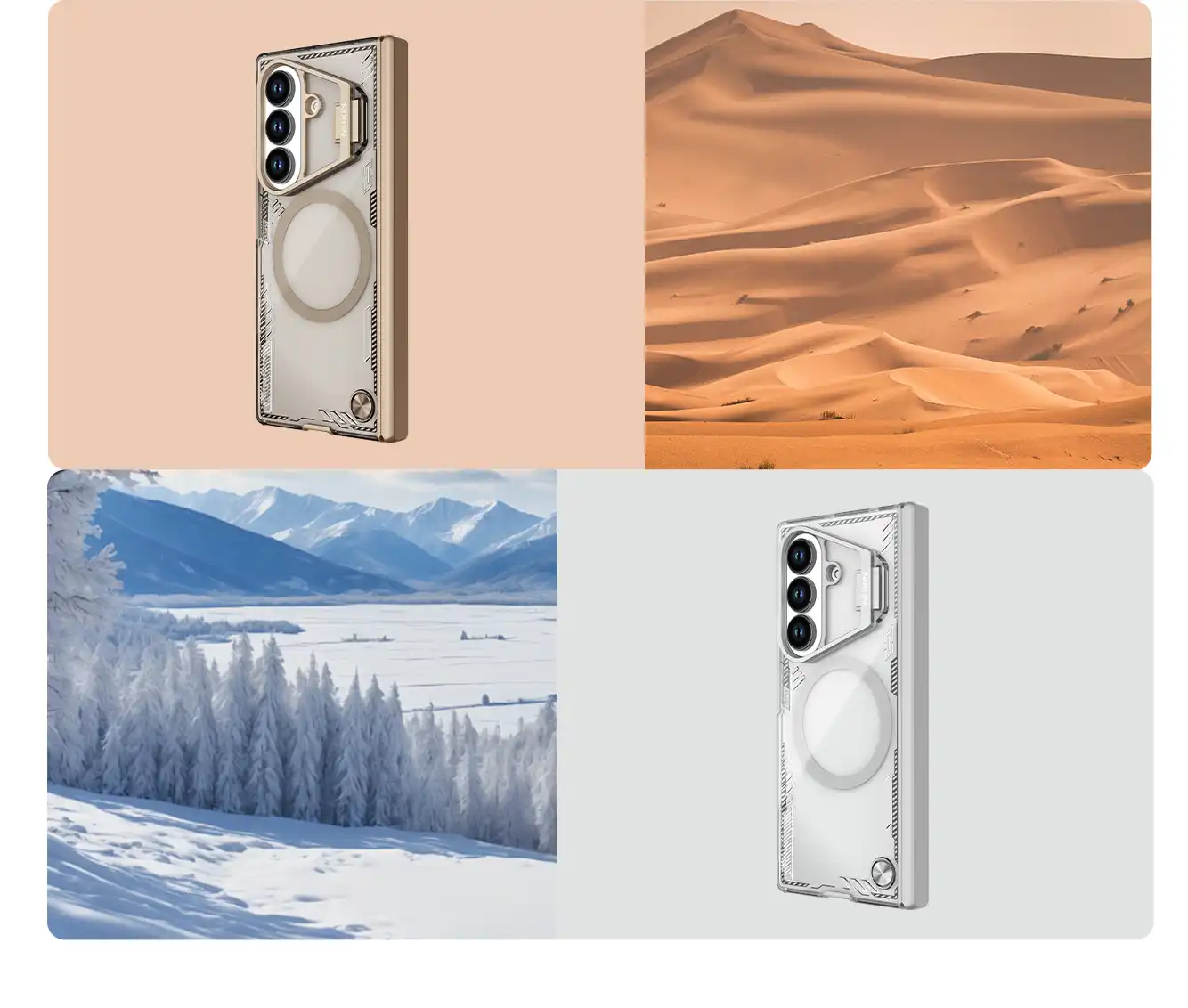 قاب نیلکین سامسونگ Galaxy Z Fold7 مدل Iceblade Fold Magnetic