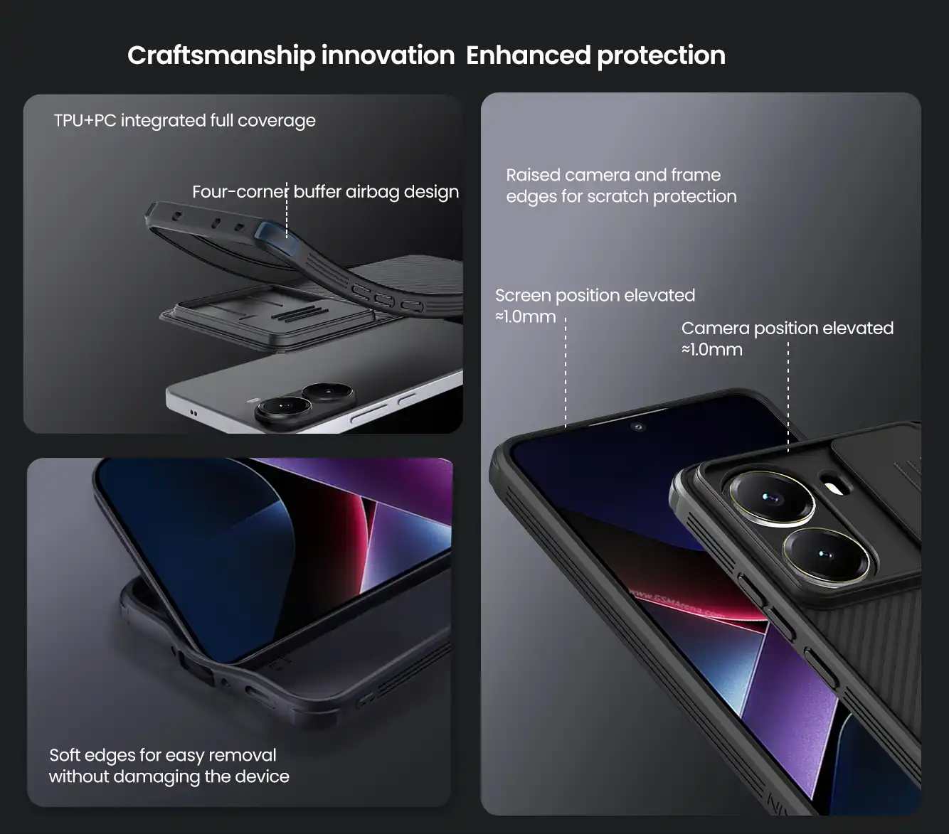 قاب نیلکین شیائومی Poco X7 Pro مدل CamShield Pro