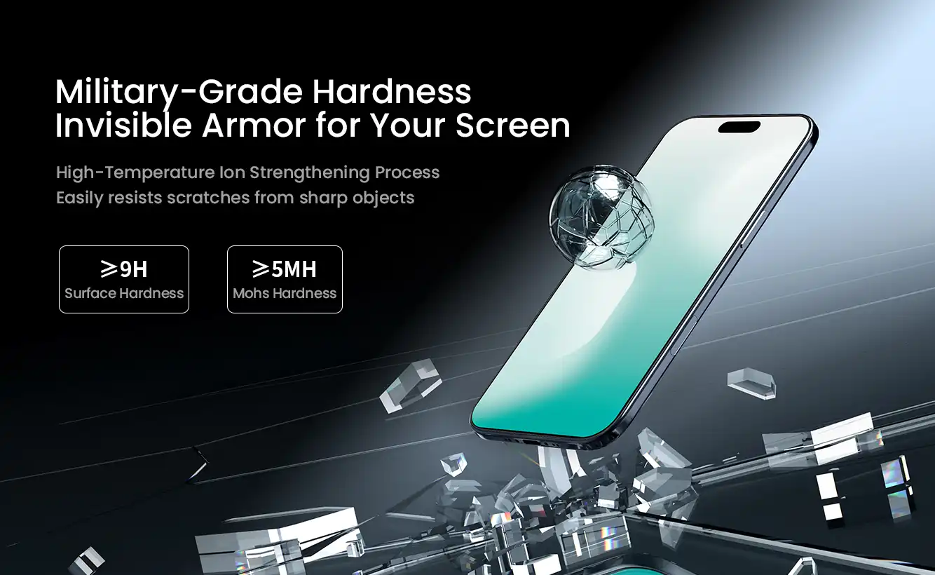 گلس نیلکین iPhone 17 Air مدل H+ Pro AR Tempered Glass