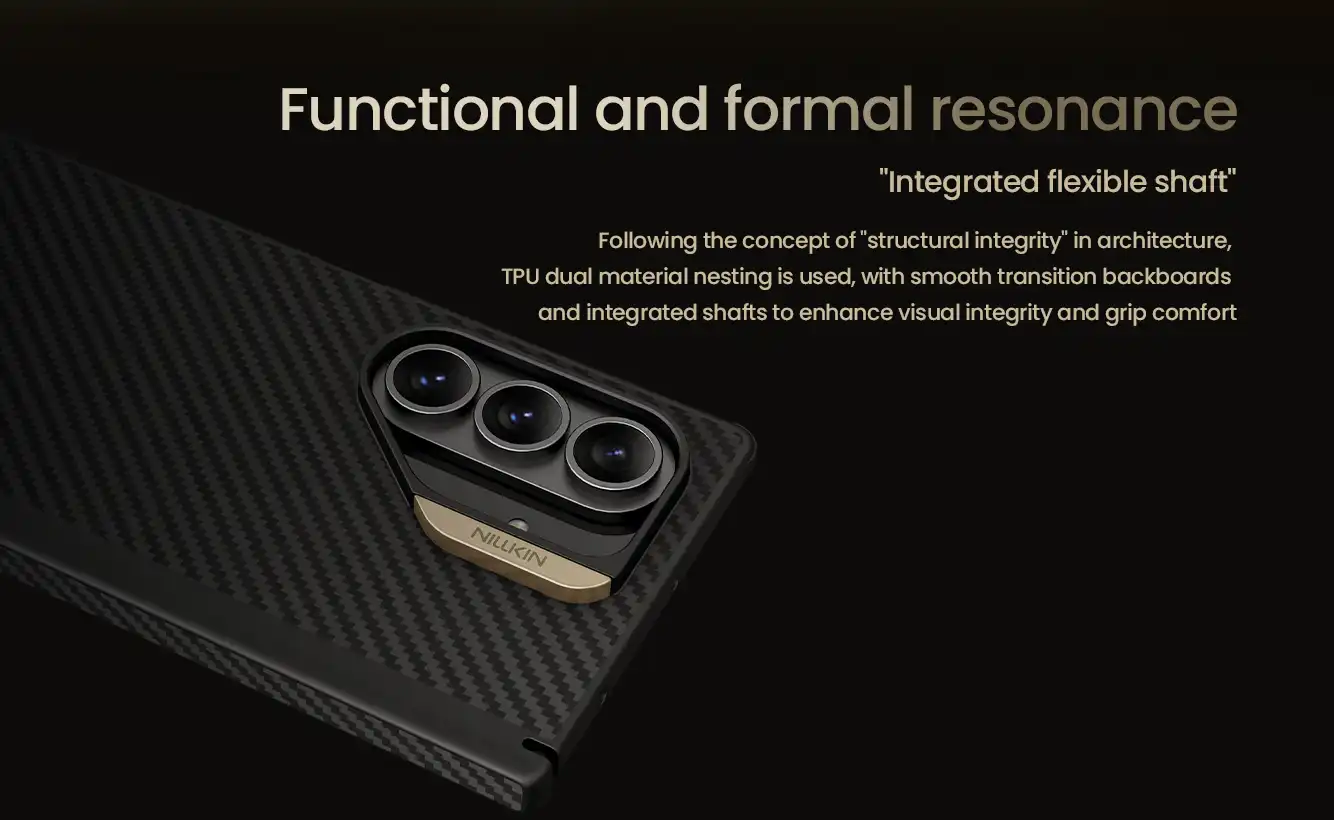 قاب نیلکین سامسونگ Galaxy Z Fold7 مدل Synthetic Fiber Pro Magnetic