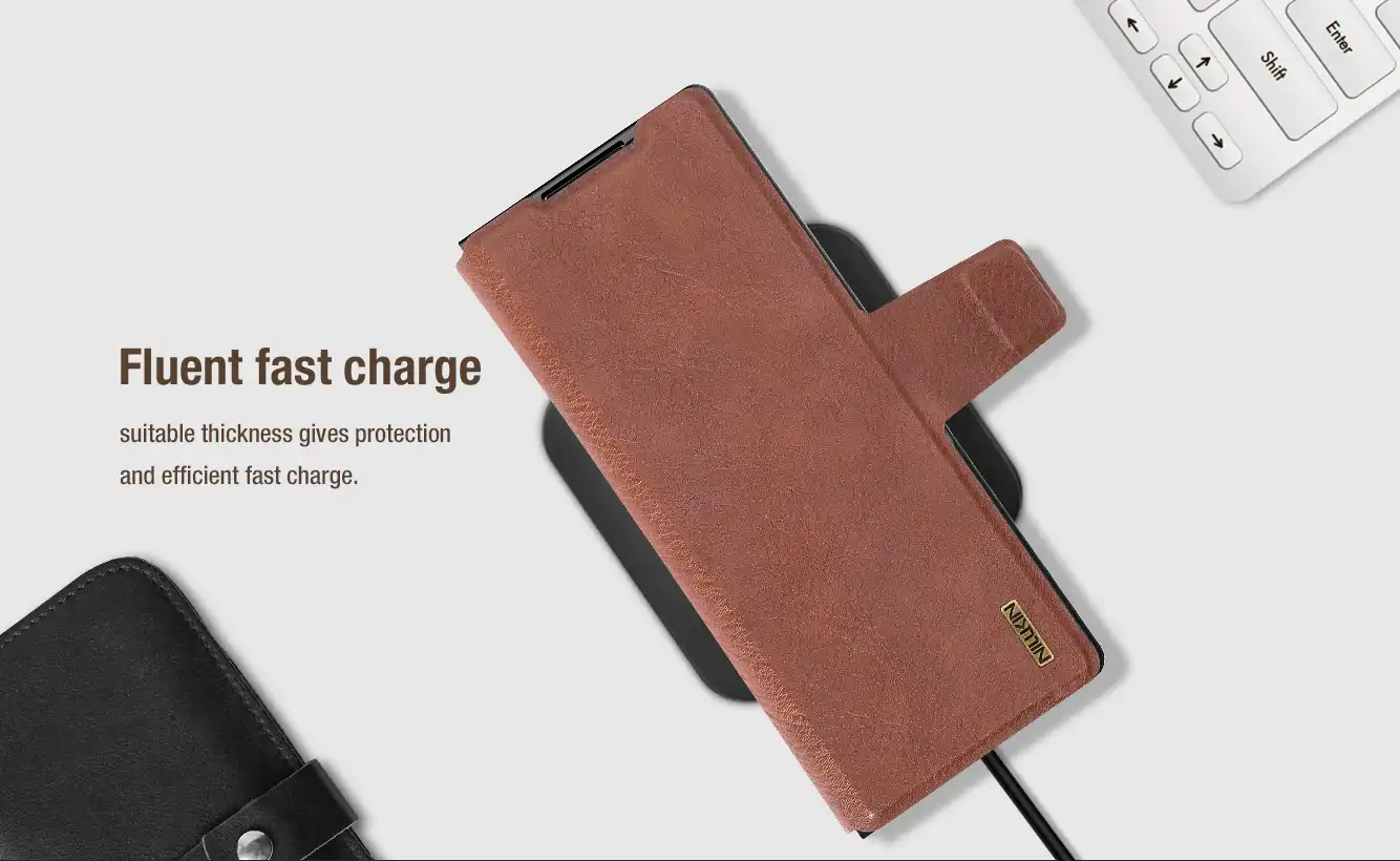 قاب نیلکین سامسونگ Galaxy Z Fold7 مدل Aoge Leather