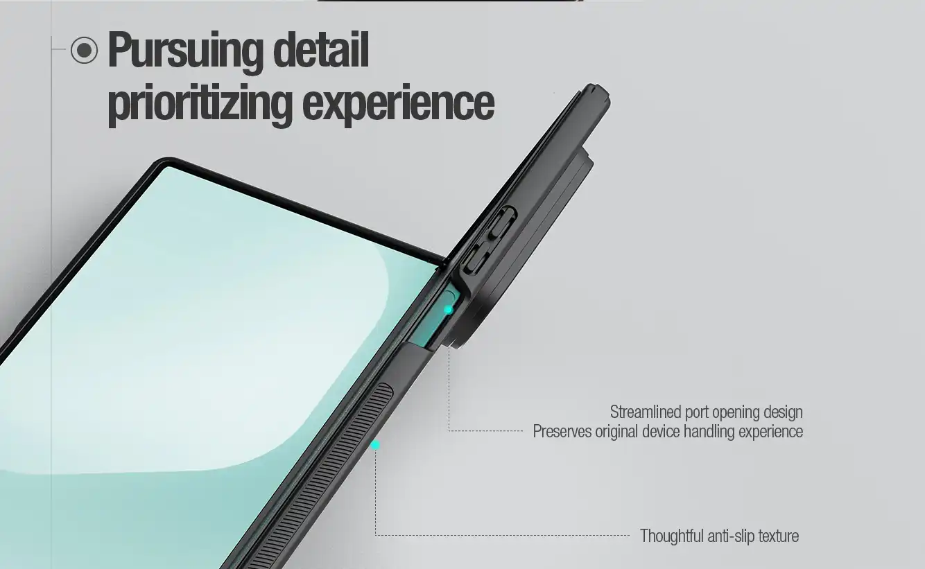 قاب نیلکین سامسونگ Z Fold7 مدل Super Frosted Shield Fold Magnetic