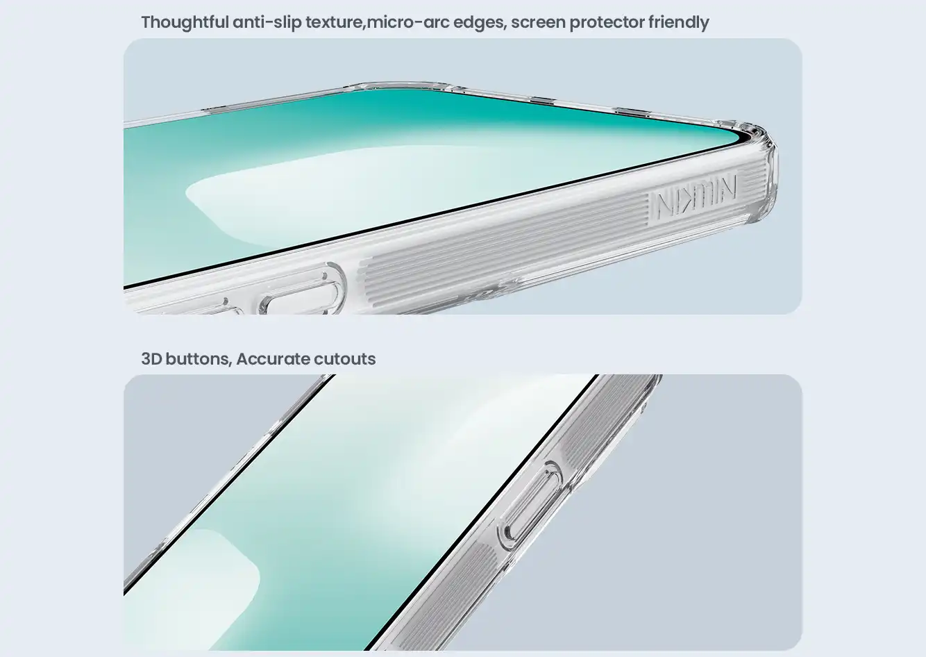 قاب نیلکین iPhone 17 Pro Max مدل Nature TPU Pro 