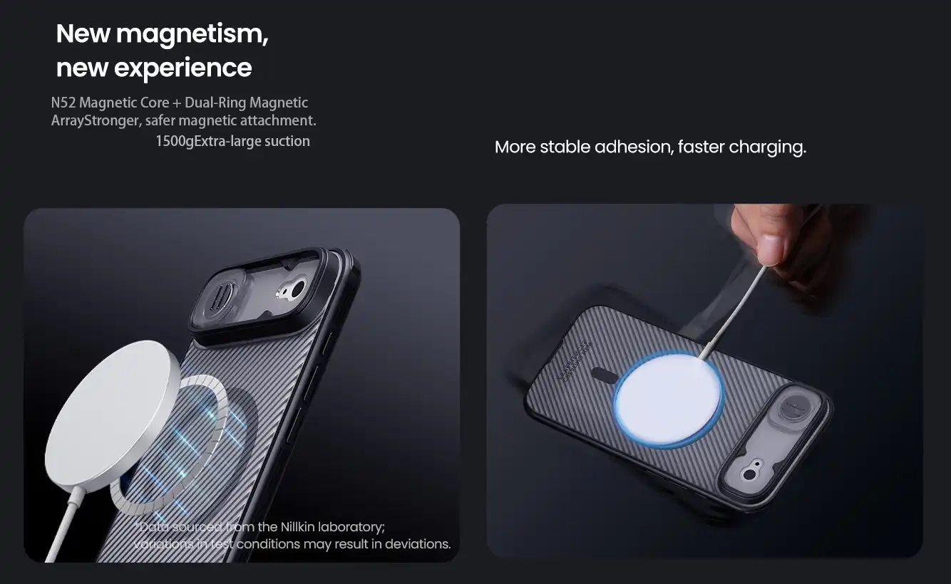قاب نیلکین iPhone 17 Air مدل Camshield Prop Magnetic Clear version
