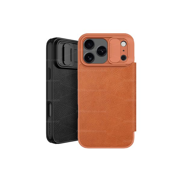 کیف چرم نیلکین آیفون iPhone 17 Pro Max مدل Qin Pro Series Leather - تصویر 3