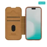 قاب نیلکین iPhone 17 Pro مدل Qin Pro leather