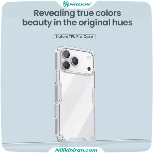 قاب نیلکین iPhone 17 Pro Max مدل Nature TPU Pro