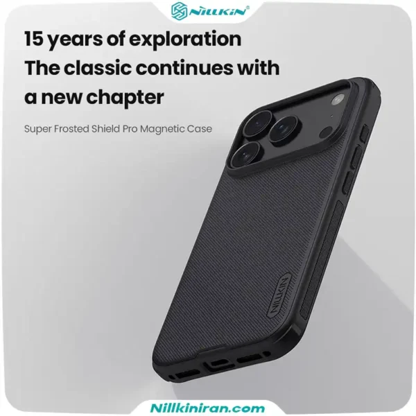 قاب نیلکین iPhone 17 Pro Max مدل Super Frosted Shield Pro Magnetic