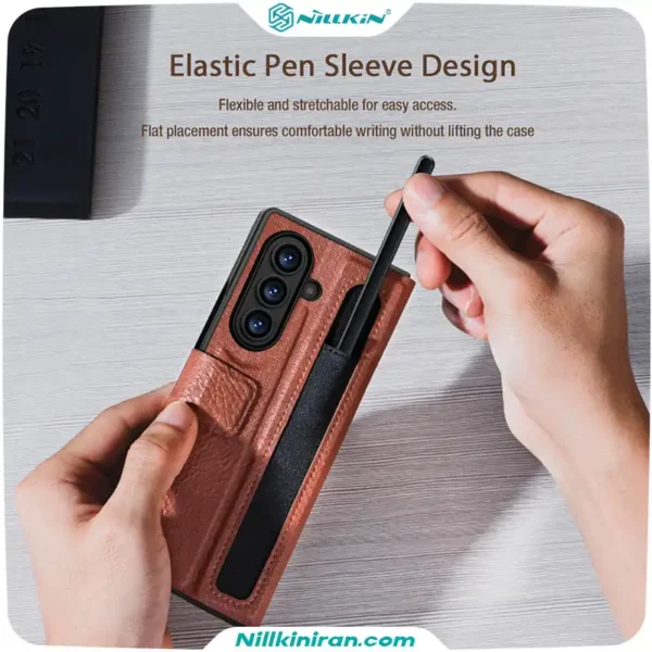 قاب نیلکین سامسونگ Galaxy Z Fold7 مدل Aoge Leather