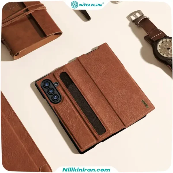 قاب نیلکین سامسونگ Galaxy Z Fold7 مدل Aoge Leather