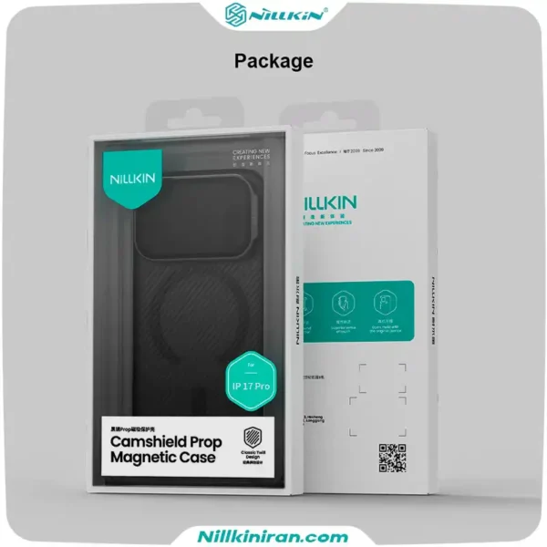 قاب نیلکین iPhone 17 Pro مدل Camshield Prop Magnetic Clear version