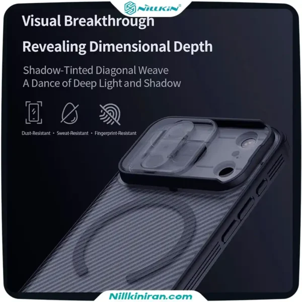 قاب نیلکین iPhone 17 Pro مدل (Camshield Pro Magnetic (Clear version