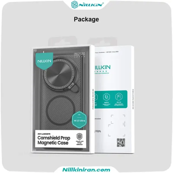 قاب نیلکین Xiaomi 15 Ultra مدل (Camshield Prop Magnetic (Clear version
