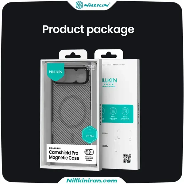 قاب نیلکین iPhone 17 Air مدل Camshield Pro Magnetic Clear version