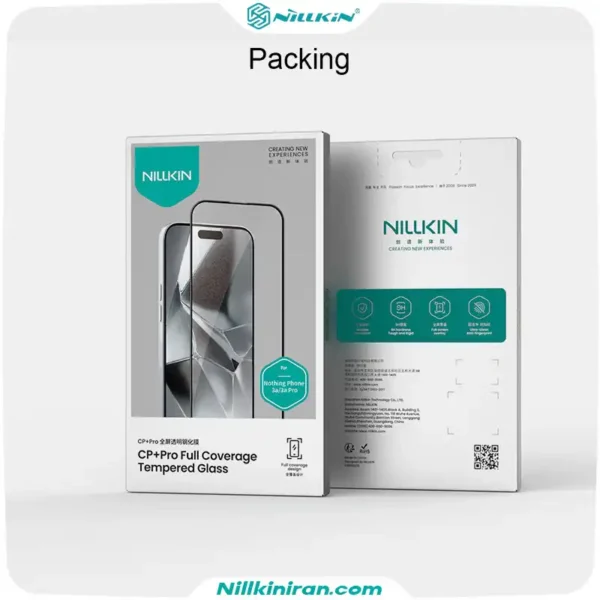 گلس نیلکین Nothing Phone 3a / 3a Pro مدل CP+ Pro tempered glass