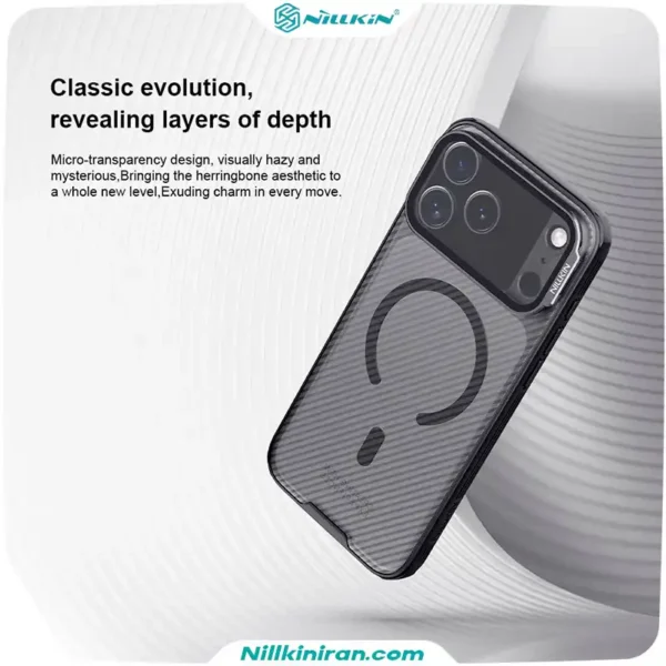 قاب نیلکین iPhone 17 Pro Max مدل Camshield Prop Clear version
