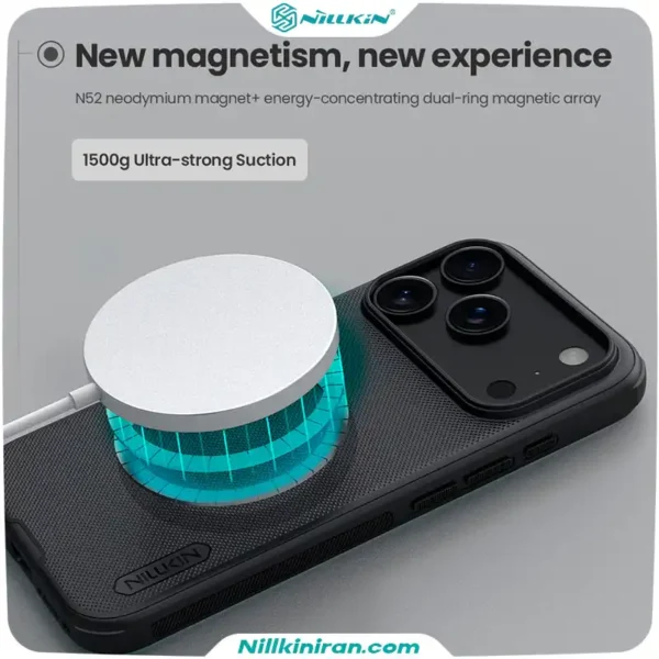 قاب نیلکین iPhone 17 Pro Max مدل Super Frosted Shield Pro Magnetic