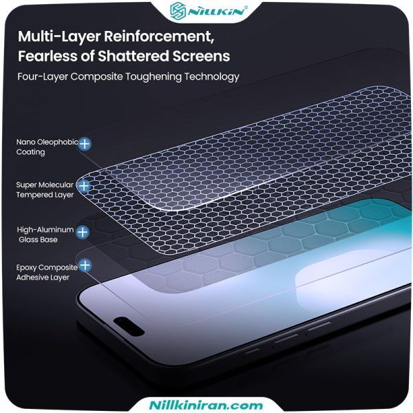 iPhone 17 Pro Max H+Pro tempered glass نیلکین