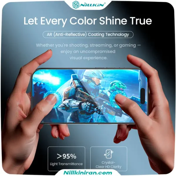 گلس نیلکین iPhone 17 Air مدل H+ Pro AR Tempered Glass