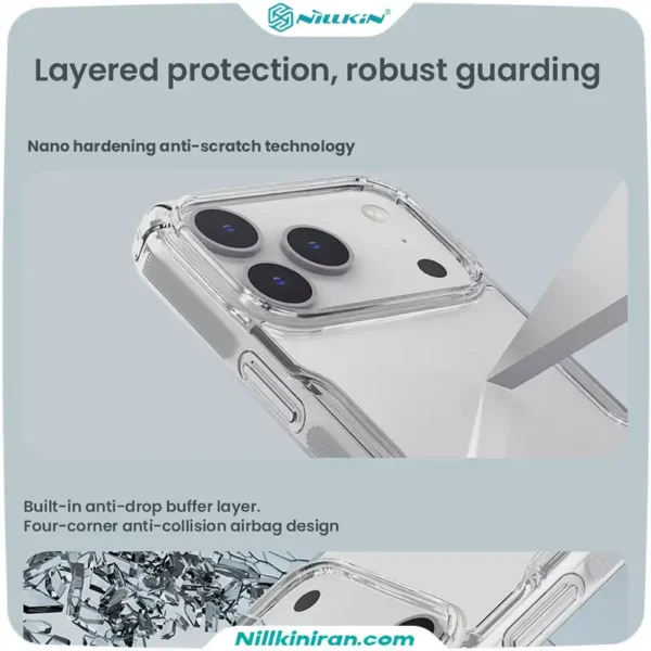قاب نیلکین iPhone 17 Pro مدل Nature TPU Pro