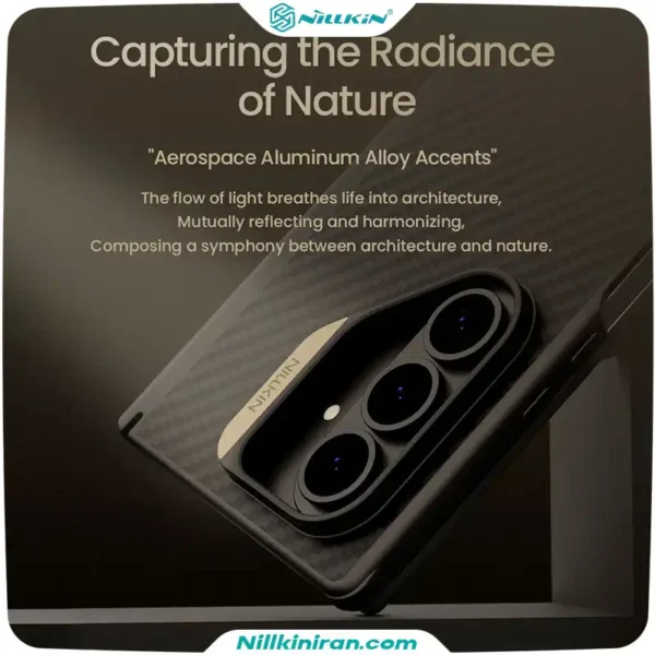 قاب نیلکین سامسونگ Galaxy Z Fold7 مدل Synthetic Fiber Pro Magnetic