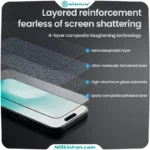 گلس نیلکین iPhone 17 مدل CP+ Pro tempered glass