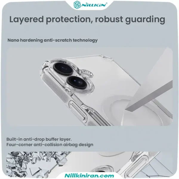 قاب نیلکین آیفون iPhone 17 مدل Nature TPU Pro Magnetic