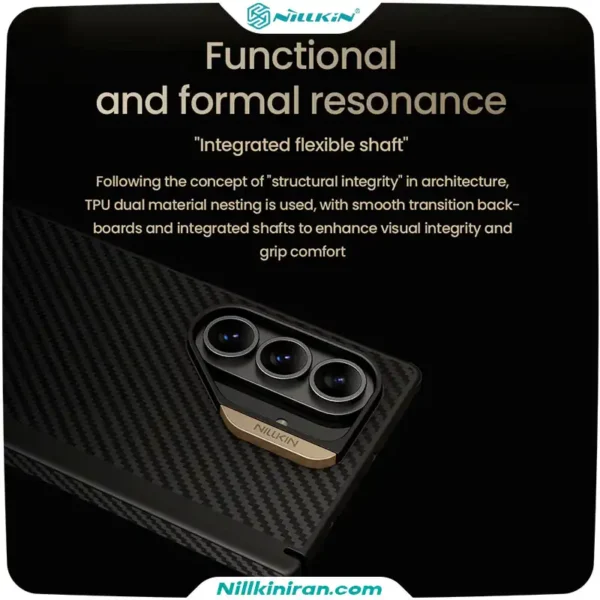 قاب نیلکین سامسونگ Galaxy Z Fold7 مدل Synthetic Fiber Pro Magnetic