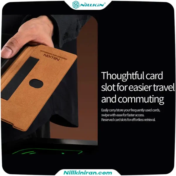 قاب نیلکین سامسونگ Galaxy Z Fold7 مدل Qin Pro leather