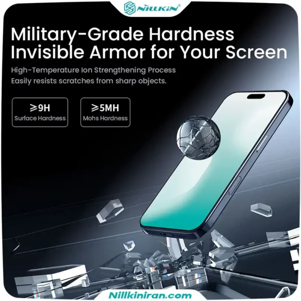 گلس نیلکین iPhone 17 Pro مدل H+ Pro AR Tempered Glass