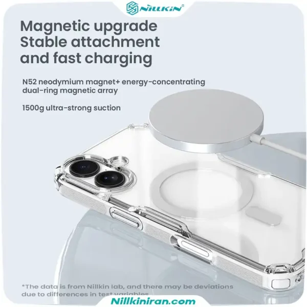 قاب نیلکین آیفون iPhone 17 مدل Nature TPU Pro Magnetic