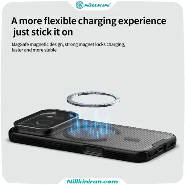 قاب نیلکین iPhone 17 Pro مدل Camshield Prop Magnetic Clear version