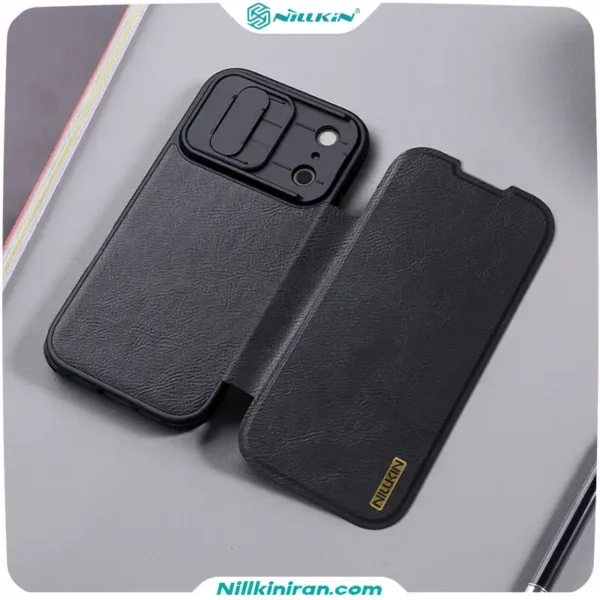 قاب نیلکین iPhone 17 Pro مدل Qin Pro leather