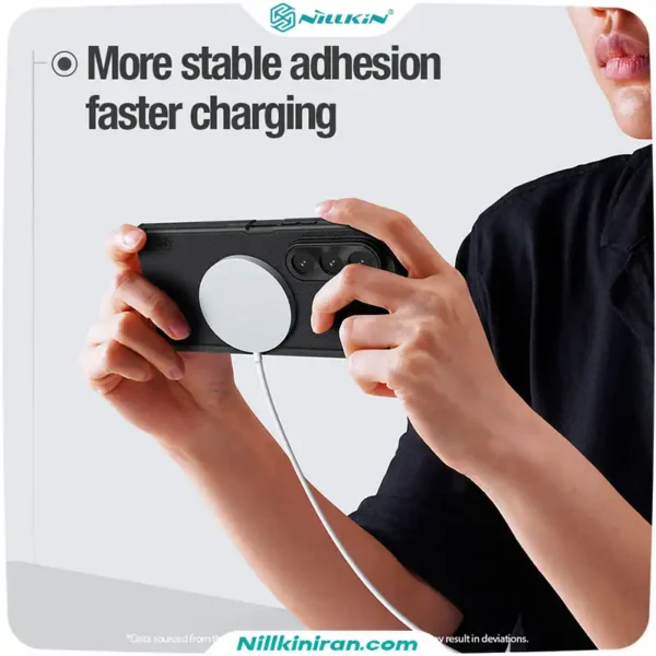 قاب نیلکین سامسونگ Z Fold7 مدل Super Frosted Shield Fold Magnetic