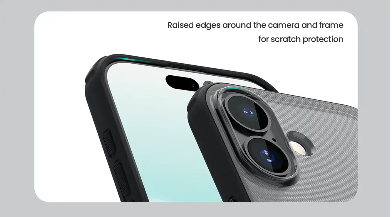 قاب نیلکین آیفون iPhone 17 مدل Super Frosted Shield Pro (Clear Version)