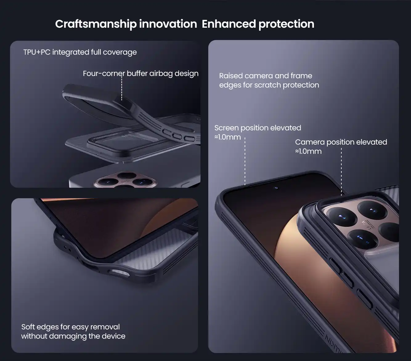 قاب نیلکین شیائومی Xiaomi 15 T Pro مدل CamShield Pro (Clear Version)