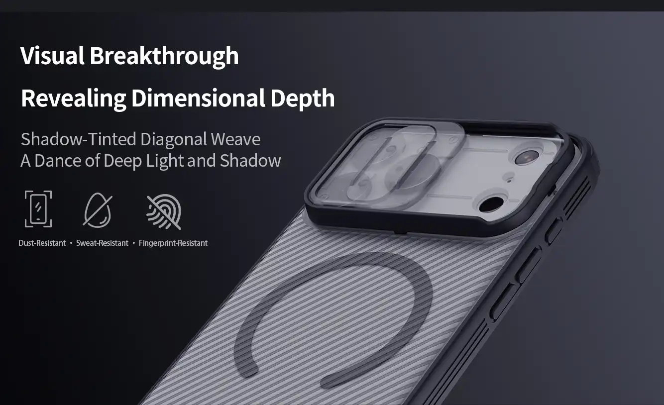 قاب نیلکین آیفون iPhone 17 Pro Max مدل Camshield Pro Magnetic Clear version