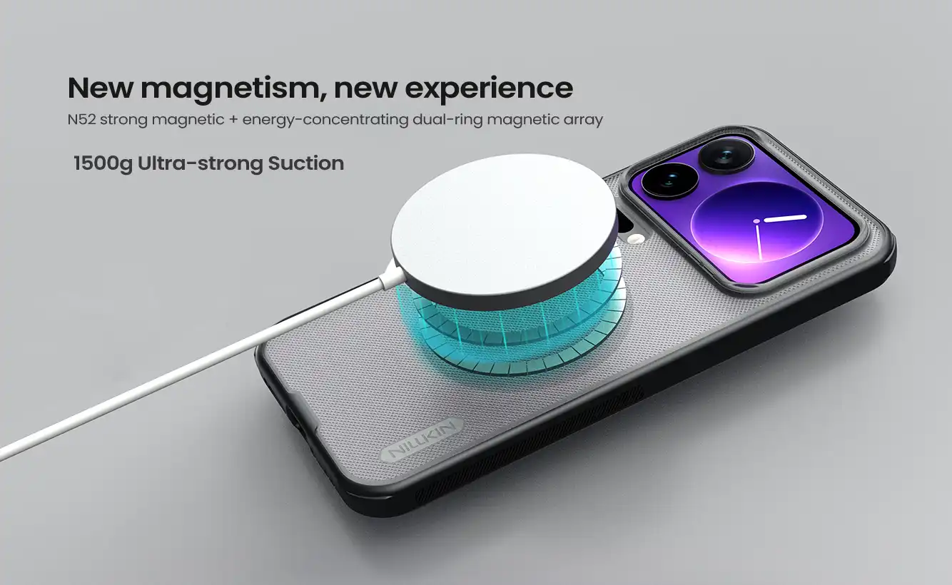 قاب نیلکین شیائومی Xiaomi 17 Pro Max مدل Super Frosted Shield Pro Magnetic (Clear Version)