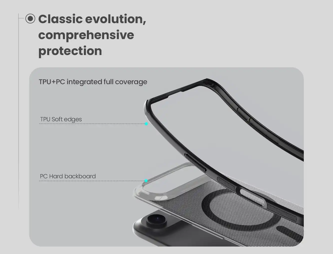 قاب نیلکین آیفون iPhone 17 Air مدل Super Frosted Shield Pro Magnetic (Clear Version)