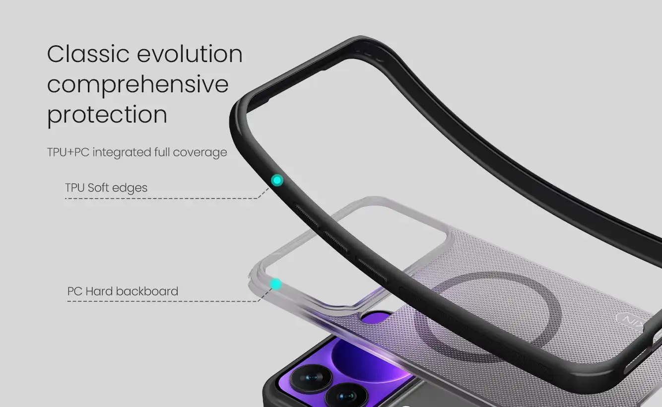 قاب نیلکین شیائومی Xiaomi 17 Pro مدل Super Frosted Shield Pro Magnetic (Clear Version)