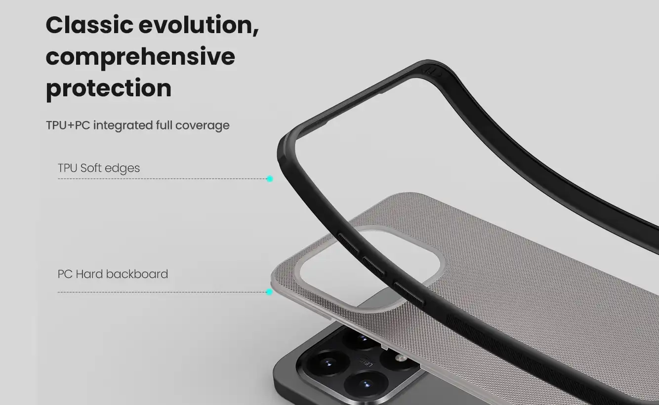 قاب نیلکین شیائومی Xiaomi 15 T مدل Super Frosted Shield Pro (Clear Version)
