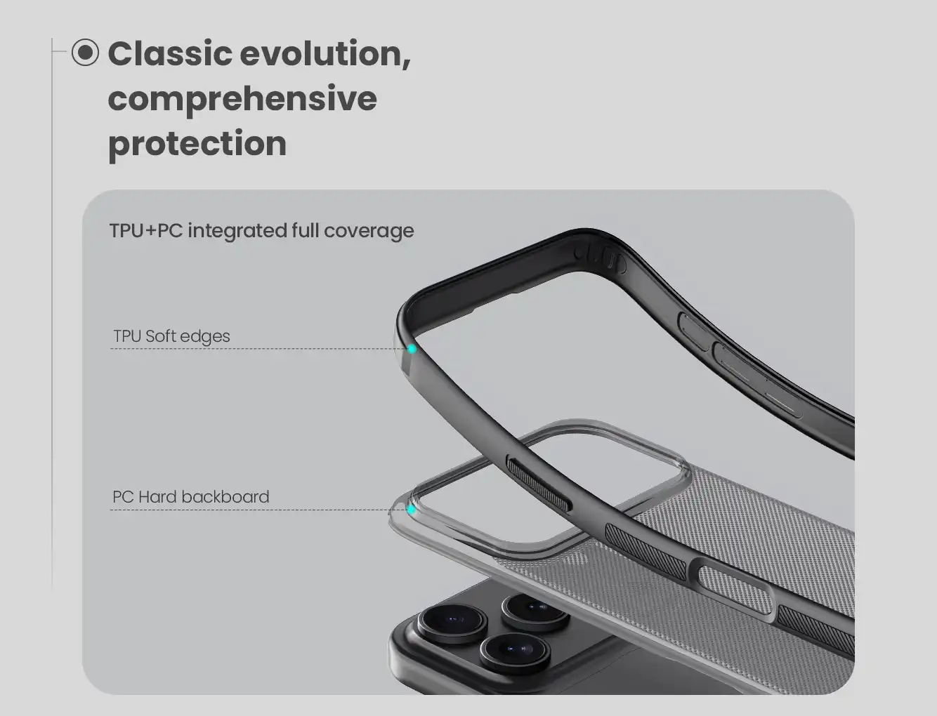 قاب نیلکین آیفون iPhone 17 Pro مدل Super Frosted Shield Pro (Clear Version)