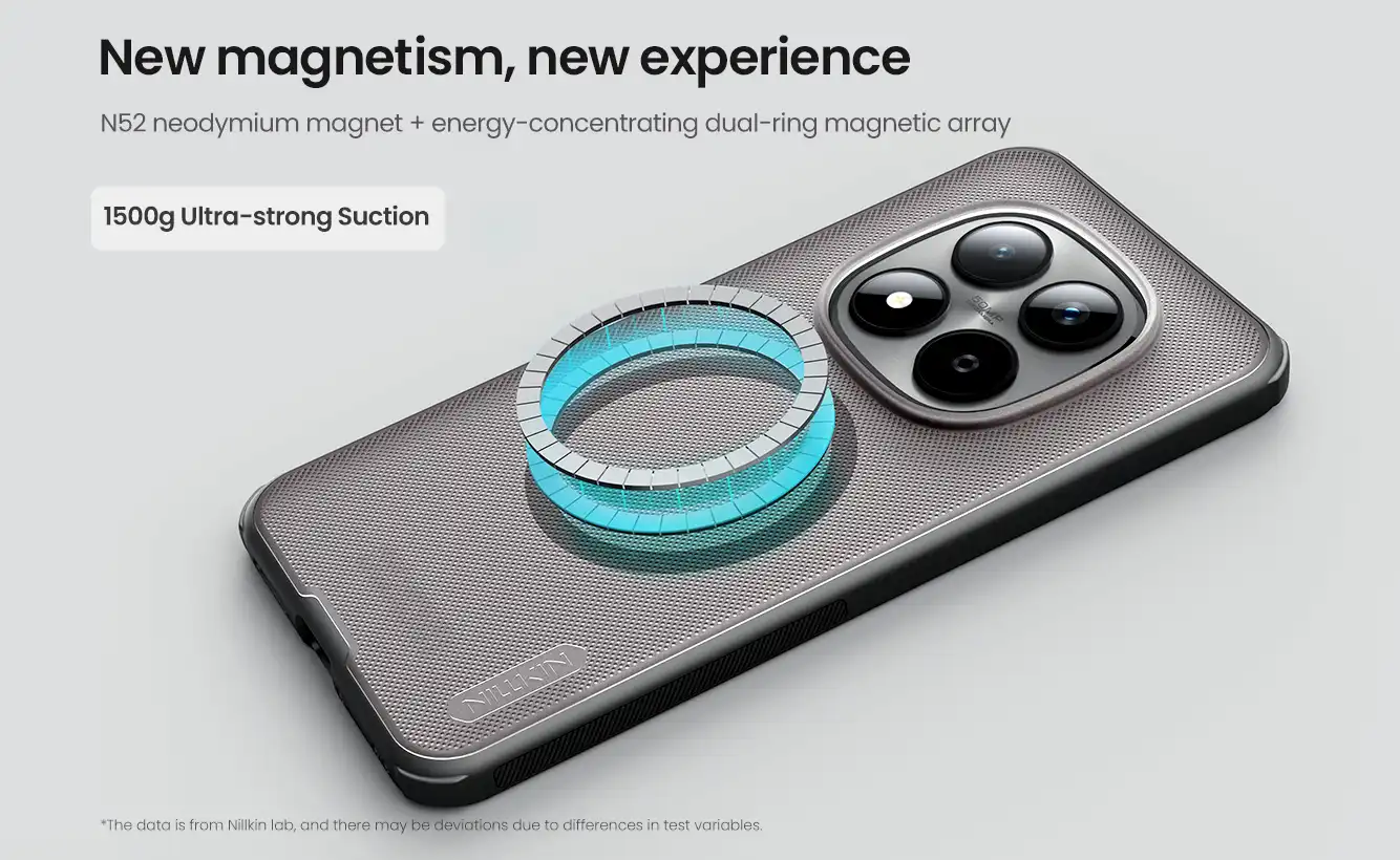 قاب نیلکین شیائومی Redmi Note 15 Pro مدل Super Frosted Shield Pro Magnetic (Clear Version)